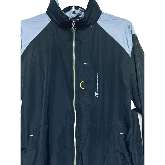 Vintage Champion Full Track Suit Jacket / Pants w Roll Hood & Reflectors Macau M - Picture 5 of 10